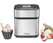 ROMMELSBACHER IM 12 Kurt Ice Cream Maker for Ice Cream, Frozen Yogurt, Sorbet & Slush, 1.5 Litre Freezer Container, 500 ml Capacity, Timer, Easy Cleaning, Ice Cream Scoop