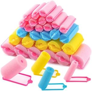 MAQIHAN 36PCS Foam Hair Rollers - Sponge Rollers for Hair Heatless Curlers in Four Sizes - Soft Sleeping Thin Hair Curl Overnight Rolos for Any Hair Type - Includes Instructions