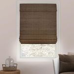 CHICOLOGY Bamboo Blinds, Bamboo Shades, Roman Shades for Windows, Roman Window Shades, Window Shades for Home, Bamboo Shades for Patio, Blinds & Shades, Moose (Blackout), 34" W X 64" H