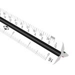 Alvin 240P 12" High Impact Plastic Architect Triangular Scale