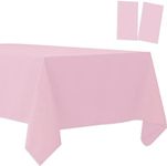 2 Pack Plastic Tablecloths Disposab