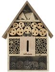 Woodside Wooden Insect & Bee House Natural Wood Bug Hotel Shelter Garden Nest Box