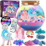 Unicorn Gifts for Girls - Unicorn Terrarium Kit for Kids - Birthday Gift for Girls Ages 4 5 6 7 8-12 Year Old - DIY Unicorn Toys for Girls - Arts and Crafts Kit for Kids - Best Girls Presents Stuff