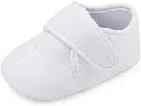 Baby Boys Soft Cross Baptism Christening Shoes Premium Sole Infant/Toddler Sneaker, 12-18 Months
