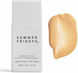 Summer Fridays Sheer Skin Tint - Tinted Moisturizer with Hyaluronic Acid - Helps Diminish Uneven Skin Tone - Sheer to Light Coverage - Shade 3 - Light with Golden Undertones (1 Fl Oz)