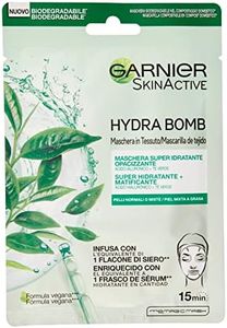 GARNIER Skin Active Mascarilla de Tejido HydraBomb, Hidratante y Matificante, para Pieles Mixtas a Grasas