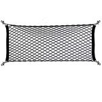 40" X 16" Universal Trunk Cargo Net Black Flexible Mesh Trunk Storage Net Organizer