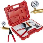 ZENO Brake Bleeding Kit | Hand Held Brake Bleeding Kit Vacuum Pump Tester with Vacuum Gauge, Adapter and Case | Great For Automotive Cars, Vehicles,Truck and Motorbikes