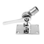 Yctze Adjustable Antenna Bracket - Marine VHF Antenna Mounts, Ratchet Mount, 316 Stainless Steel Adjustable Base Mount for Boat for Antenna Base Mount Adjustable Antenna Base Mount Dual Axis Antenna B