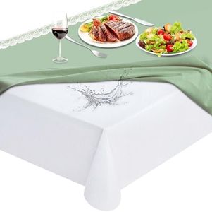 Table Protector Pad with Flannel Backing, Heavy-Duty Vinyl Table Padding Under Tablecloth, Waterproof, Heat Resistant, 108 x 54 inches, Rectangular