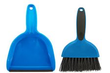 Cage Cleaner for Guinea Pigs, Cats, Hedgehogs, Hamsters, Chinchillas, Rabbits, Reptiles, and Other Small Animals - Cleaning Tool Set for Animal Waste - Mini Dustpan and Brush Set (1 Pack)