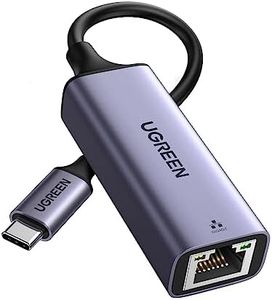 UGREEN USB C to Ethernet Adapter, Gigabit RJ45 to USB 3.0 Type-C (Thunderbolt 3) Ethernet LAN Network Adapter, Compatible with MacBook Pro, iPad Pro, Dell XPS and More