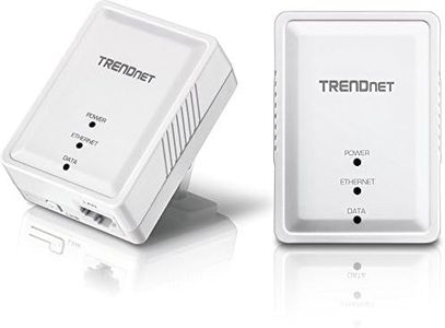 TRENDnet Powerline 500 AV Nano Adapter Kit, Includes 2 x TPL-406E Adapters, Cross Compatible With Powerline 600-500-200, Windows 10, 8.1, 8, 7, Vista, XP, Plug & Play Install, White, TPL-406E2K