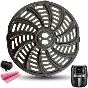 HQT Air Fryer Rack for Gourmia GAF556 GAF536 GAF566 5Quart Air Fryers, Upgraded Air Fryer Tray Grill Crisper Plate Pan Insert Grate Grid Shelf for 5QT Gourmia Air Fryer, Nonstick, Dishwasher Safe