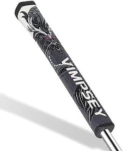 VIMPSEY Golf Putter Grip | Comfortable Polyurethane with a Unique Parallel Design | Lightweight Pistol Putter Grips (Pistol 2.0, Black-Grey)