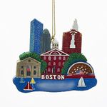 Kurt S. Adler Boston Massachusetts Scene Christmas Tree Ornament Charles River USA A1652 New