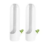 Ssiyiya 2pcs Fresh Herb Keeper, Herb Saver for Refrigerator, Herb Storage Container Vanilla Keep-Fresh Cup Vegetable Preservation Bottle Keeps Greens Fresh for Cilantro Mint Parsley Asparagus