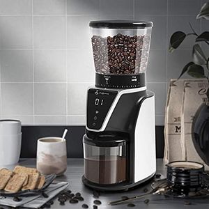 Coffee Grinder, Electric Burr Coffee Grinder 31 Precise Grinding Level for 1-10 Cups with Anti-Static Ground Container for Espresso, French Press, Cold Brew and More