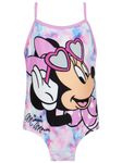 Disney Minnie Mouse Swimsuit | Summer Swimsuit for Girls | Girls' One-Piece Swimwear | Pink 7