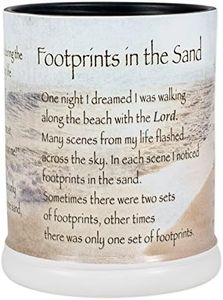 Footprints in The Sand Ceramic Stoneware Electric Large Jar Candle Warmer