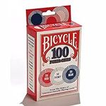 Bicycle Poker Chips - 100 count wit