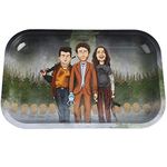 Wise Skies Metal Rolling Tray Smoking Accessories Characters Rolling Papers Rolling Tip Small (Pine Express - Big)