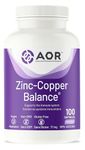 AOR - Zinc-Copper Balance - 100 Capsules - A Balanced Ratio of Two Key Minerals