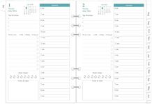 Yaridar 2023-2024 Planner Refills - One Page Per Day Daily ＆ Monthly Planner, July 2023-June 2024, Prioritized, To-Do List, Notes, Appointment Schedule, 6-Hole Punched, 5.8'' x 8.3''