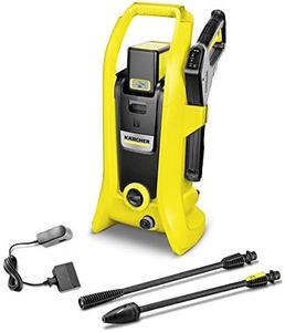 Kärcher K 2 Battery Set Pressure Washer (Pressure: 110 Bar, Flow Rate 340 l/h, Battery 36 V/5.0 Ah, 2 Jet Pipes, Water Suction Connection, 4 m Hose, Convenient Storage, Quick-Connect)