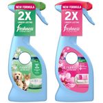 Febreze Fabric Refresher & Air Freshener Spray - Sofas, Curtains & Pet Odour Eliminator Laundry Scent Boosters Fights Pet Odours, Blossom & Breeze 375ml - Box of 2