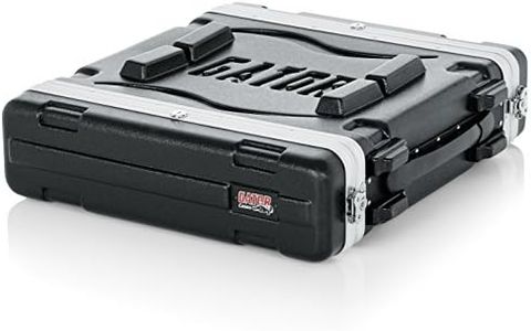 Gator Lightweight Molded 2U Rack Case with Heavy Duty Latches; Standard 19.25' depth (GR-2L)