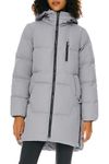 Orolay Winter Down Coats for Women Stylish Puffer Jacket Hooded Padded Coat Grey XL