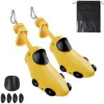 FONHERILI Shoe Stretcher Men Wide Feet Widener Expander Adjustable Length Men Shoe Tree Holder Shaper Support (for Men's Shoes Size US 9-13.5, Yellow Heart)