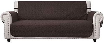 Ameritex Couch Sofa Slipcover 100% Waterproof Nonslip Quilted Furniture Protector Slipcover for Dogs, Children, Pets Sofa Slipcover Machine Washable (Chocolate, 78'')
