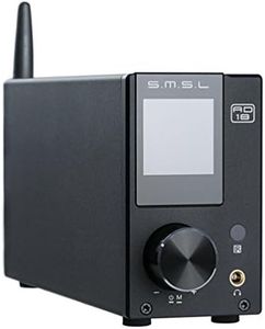 S.M.S.L AD18 Audio HiFi Stereo Amplifier with Bluetooth 4.2 Supports Apt-X,USB DSP Full Digital Power Amplifier 2.1 Small 80Wx2 Class D Amplifier with Subwoofer Output