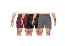 KLOSIA Men's Cotton Printed Regular Boxer Shorts