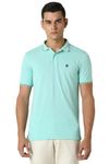 Van Heusen Men's Regular Fit Polo T-Shirt (VSKP517S011422_Mint L)