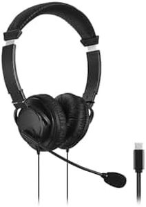 Kensington Hi-Fi USB-C Headphones with Mic, Black, One Size