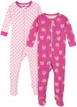 Gerber Baby Girls 2-pack Footed Paj