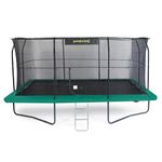 Jumpking 8ft x 12ft / 10ft x 14ft / 12ft x 17ft Rectangular Trampoline With Safety Enclosure Net & Ladder ❘ Outdoor Garden Trampoline For Adults & Kids | Great For Fun, Exercise & Weight Loss