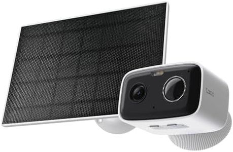 Tapo TP-Link C400 KIT Outdoor Battery Camera w/Solar Panel Base, Wireless, 1080P, Free Person/Vehicle Detection, SD/Cloud Storage, Color Night Vision, No Hub Needed, Works w/Alexa