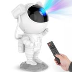 Astronaut Galaxy Projector with Remote Control - 360° Adjustable Nebula Night Light with Timer, Perfect for Gifts, Ideal for Bedrooms, Gaming Rooms, Home, and Party Décor (Corded Electric)