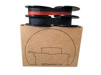 Olympia Typewriter Ribbon -Double Pack - DIN 2103 / DIN 32755 - BSIE Typewriters - (Black & Red + Black)