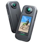 AKASO 360 Action Camera - 5.7K 72MP 360 Degree Photo UHD Touch Screen Camera with 1/2" 48MP Sensors, 360-SuperSmooth, Invisible Selfie Stick Effect, AI Tracking, 360° Horizon Lock, Weatherproof