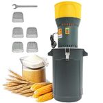 AUTENS Farm Grain Mill Grinder with 5 Filter Mesh Adjustable, Electric Feed Grain Grinder, for Wheat, Corn, Spice, Animal Feed & Home Milling (60L)