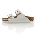 BIRKENSTOCK Arizona, unisex-adult Open Back Slippers, White (White), 9 UK (43 EU)