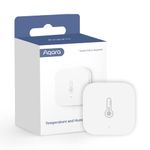 Aqara Temperature and Humidity Sensor, Requires AQARA HUB, Not Support Hubs from Other Brands, Zigbee, Wireless Thermometer Hygrometer, Compatible with Apple HomeKit, Alexa, Works with IFTTT