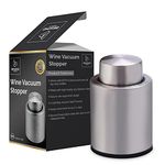 Beyond Gadgets | Wine Vacuum Stopper | Stainless Steel | Corked Bottles | Screw Off Top Bottles | Wine | Wine Saver |