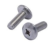 1/4"-20 X 3/4" Stainless Phillips Truss Head Machine Screw, (25pc), Coarse Thread, 18-8 (304) Stainless Steel, by Bolt Dropper