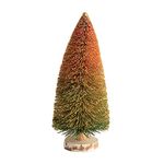 Creative Co-op Bottle Brush Tree, Orange Ombre